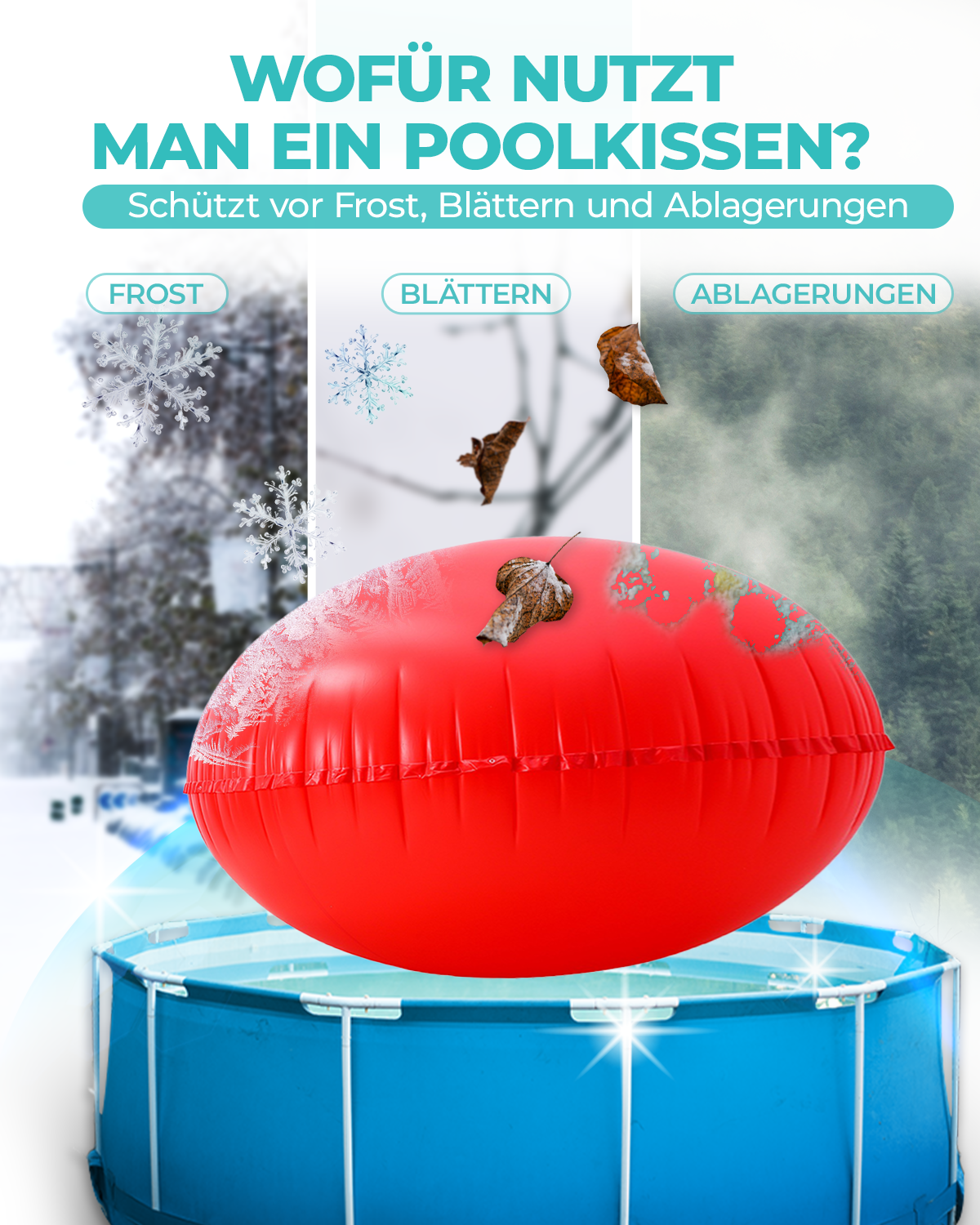 MyAquamina® XXL Poolkissen Rund (3m-4m)