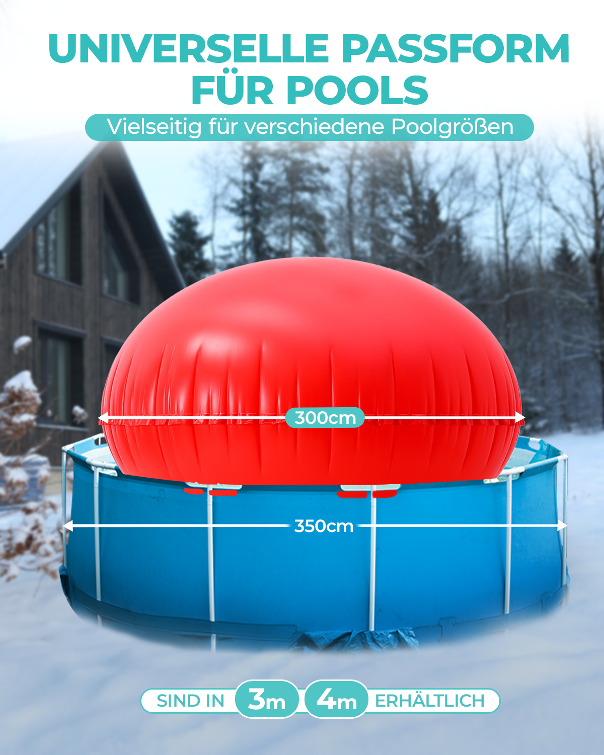 MyAquamina® XXL Poolkissen Rund (3m-4m)