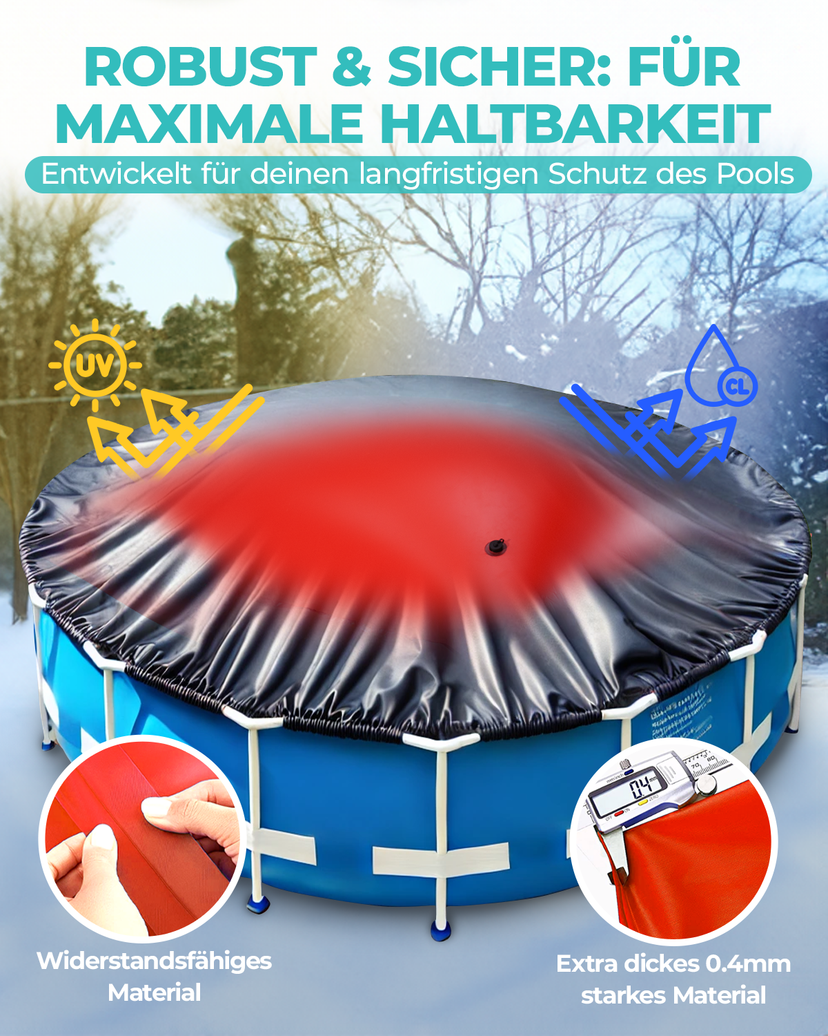 MyAquamina® XXL Poolkissen Rund (3m-4m)