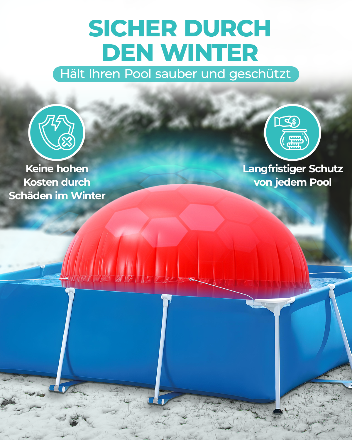 MyAquamina® XXL Poolkissen Rund (3m-4m)