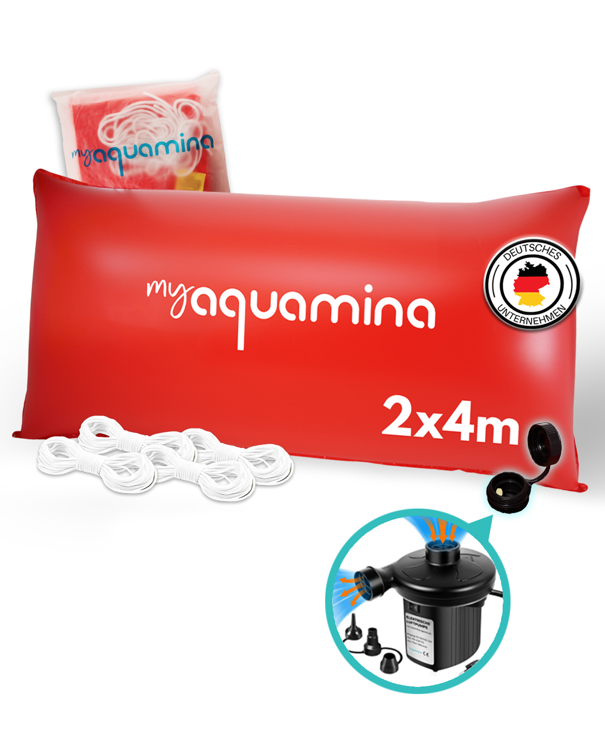 MyAquamina® XXL Poolkissen Eckig (2x2.5m - 2x4m)